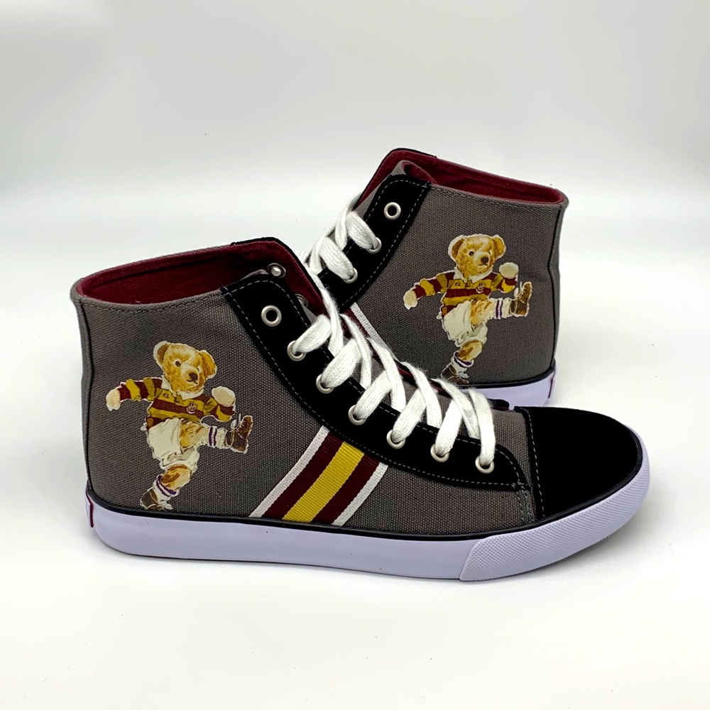 Ralph Lauren Boys' Solomon Bear Hi Top Sneakers